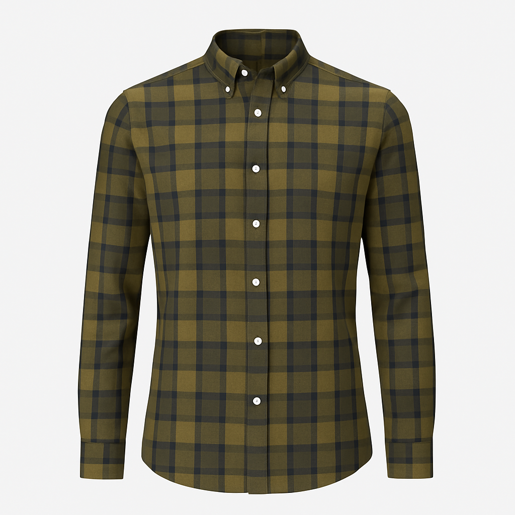 Cotton Plaid Shirt - Ourfin Shirts