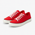 Crimson Canvas Sneakers - Ourfin Shoes