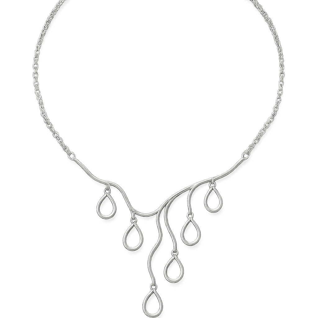 Moonstone Cascade Necklace - Ourfin Necklaces