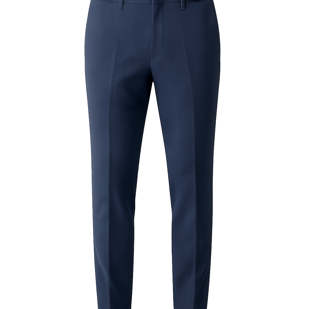 Navy Wool Trousers - Ourfin Pants
