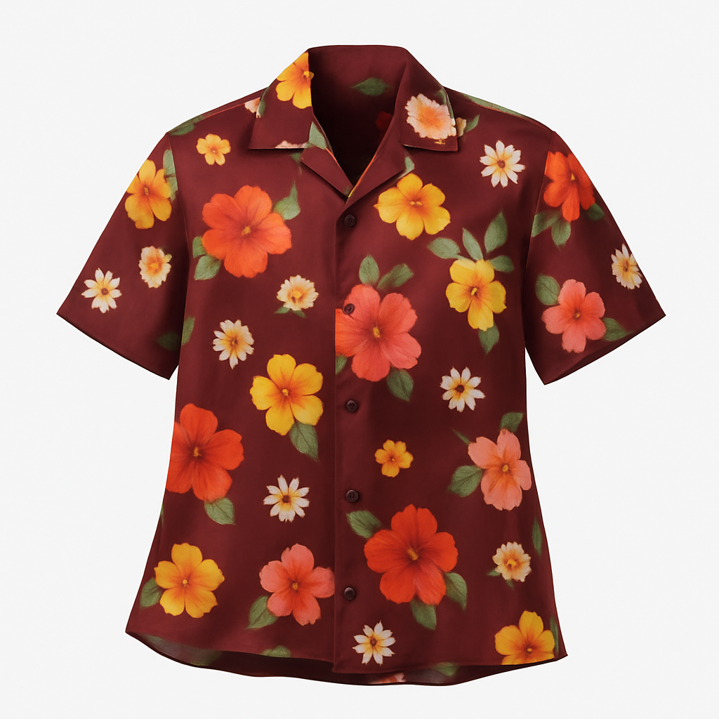 Silk Floral Shirt - Ourfin Shirts