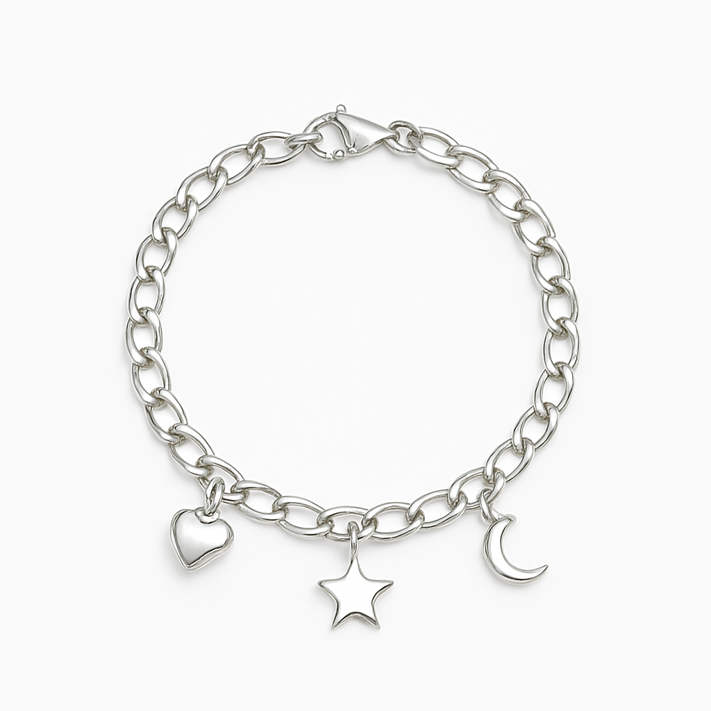 Silver Charm Chain - Ourfin Bracelet